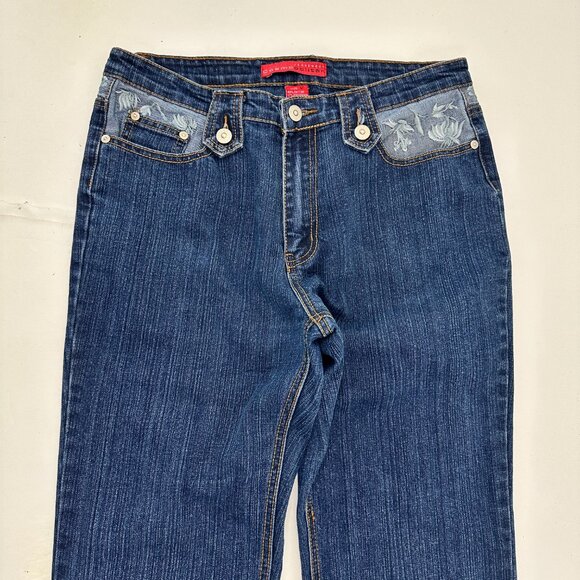 Cosmopolitan Bootcut Womens size 12 Dark Wash Blue Denim jeans - Picture 2 of 4